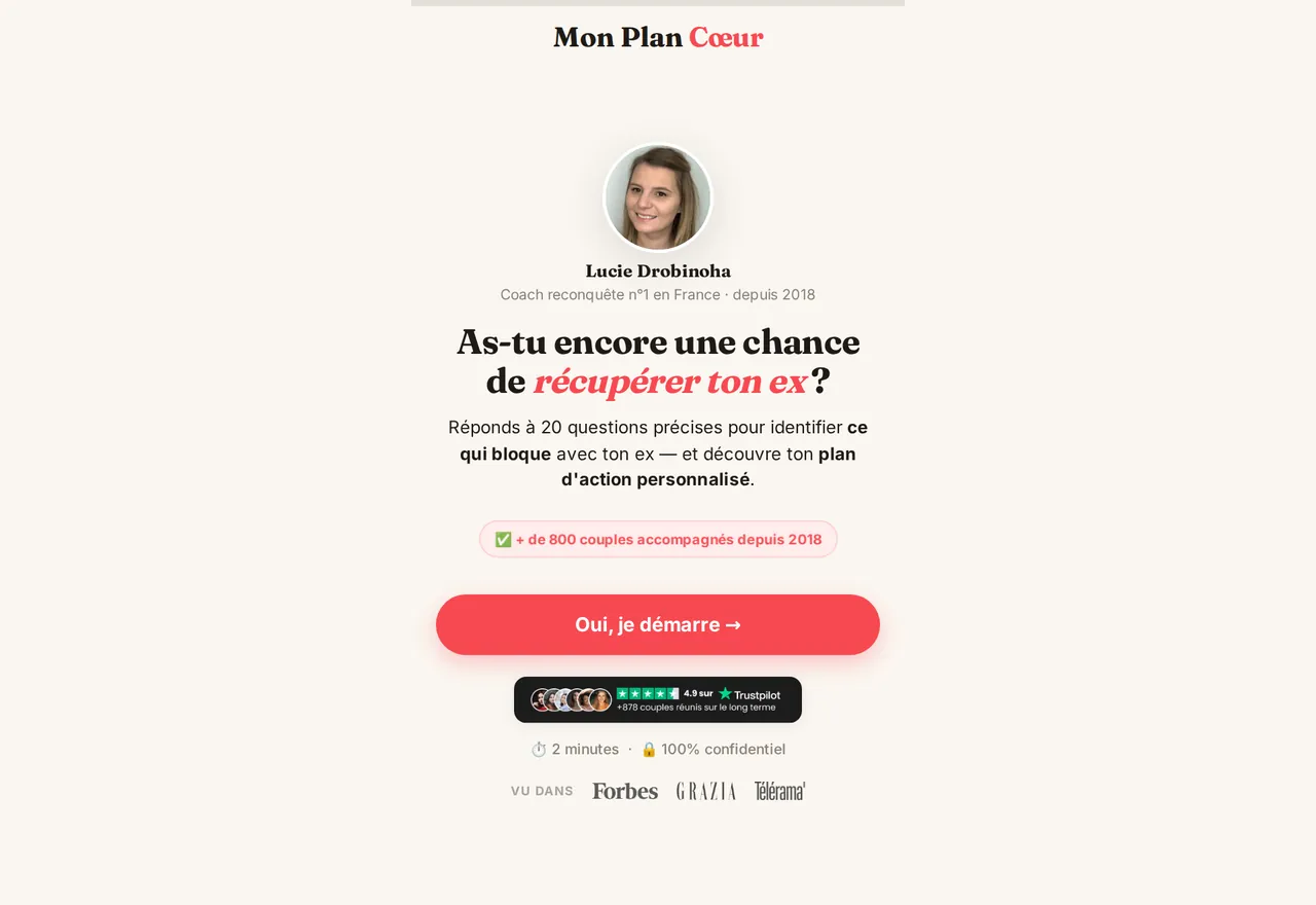 Quiz Mon Plan Cœur
