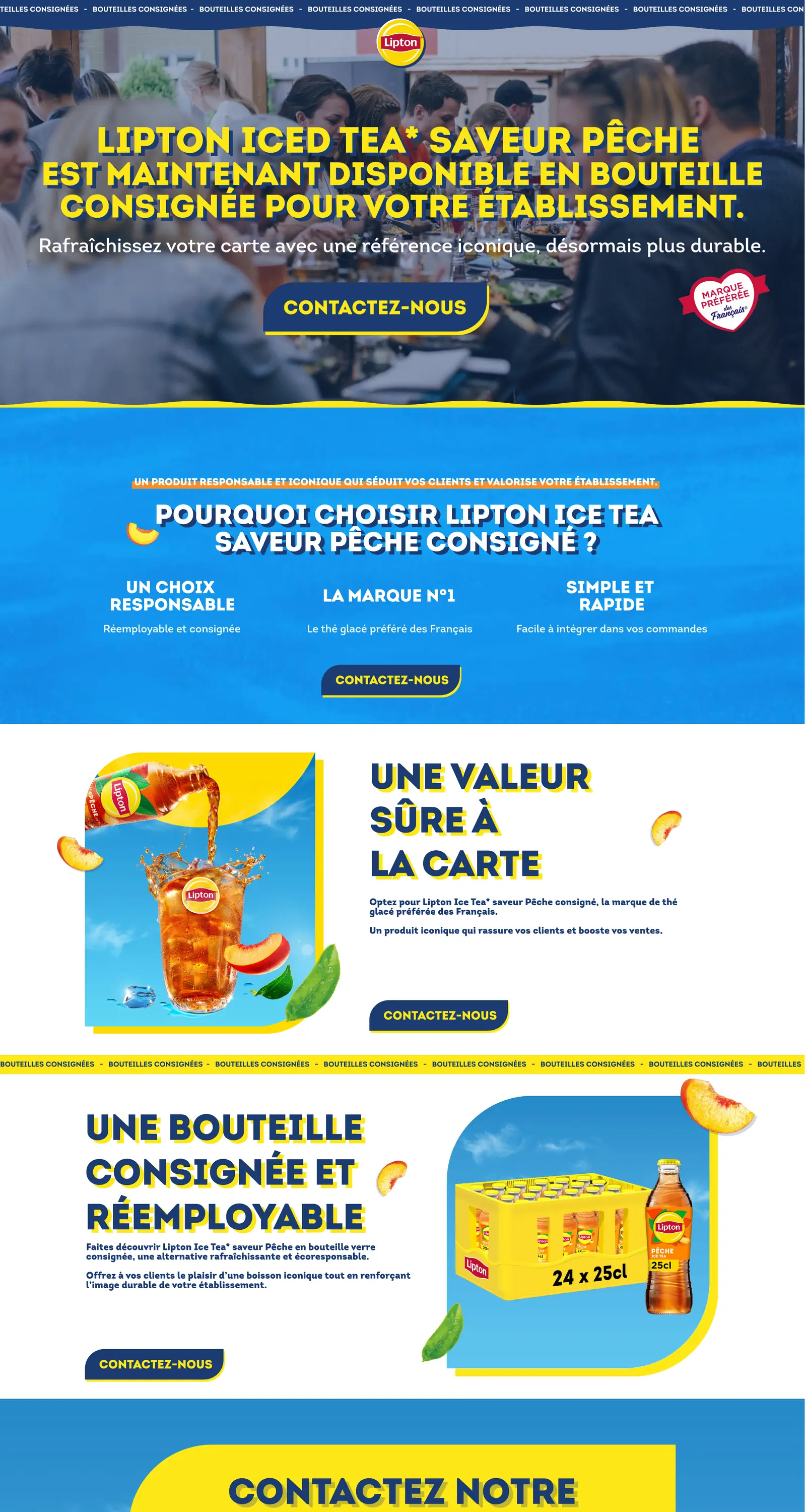 Capture de la page Lipton